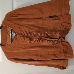 Rust corduroy blazer